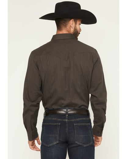 Black 1978® Men's Cluny Tonal Striped Long Sleeve Button-Do