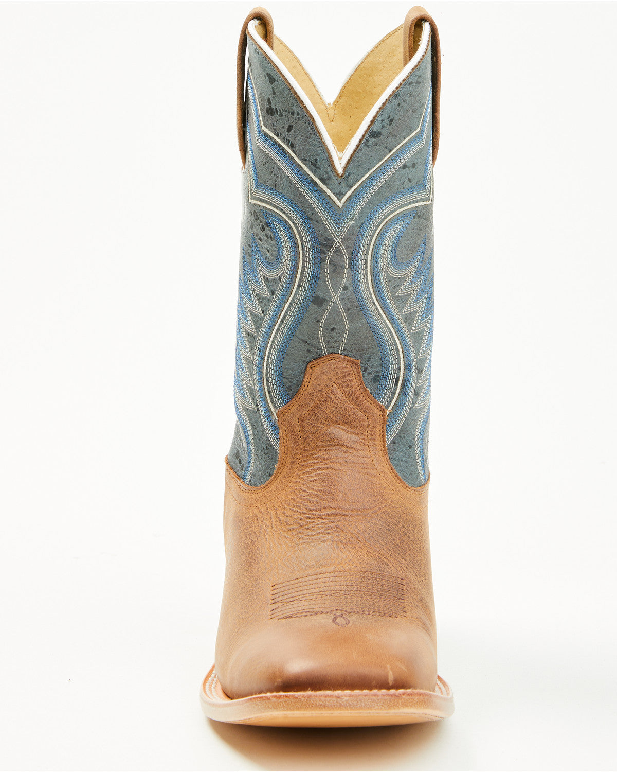 Men's Rover Blue Western Boots - Broad Square Toe
