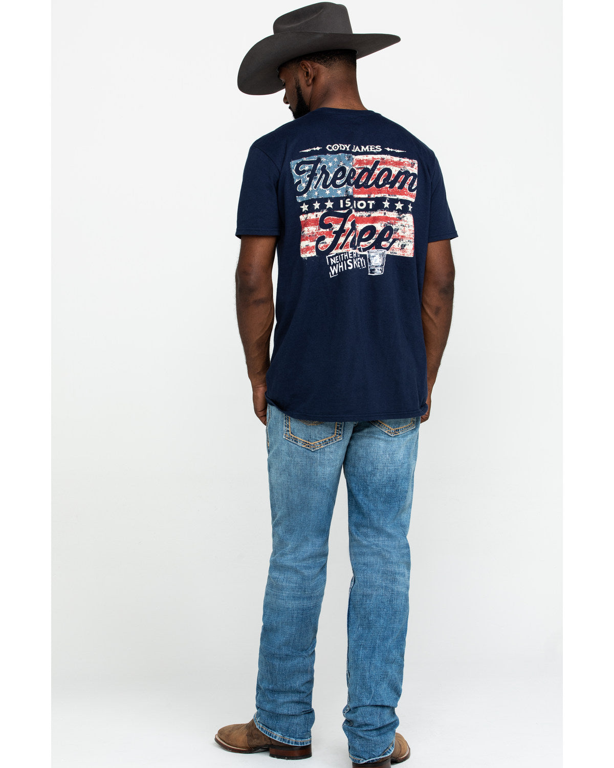Men's Clover Leaf Wash Jackson Slim Straight Stretch Denim