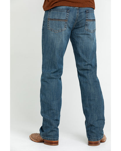 Men's Bozeman Wash Wyatt Slim Bootcut Stretch Denim Jeans