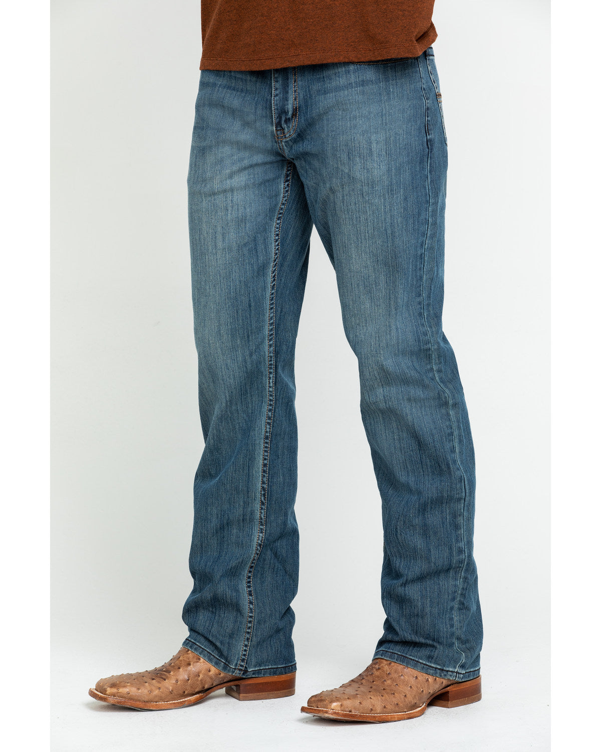 Men's Bozeman Wash Wyatt Slim Bootcut Stretch Denim Jeans