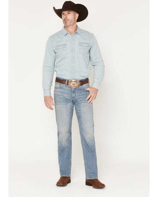 Men's Bronco Wash Yukon Relaxed Straight Stretch Denim Jean