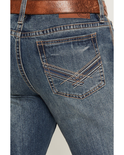 Men's Denver Wash Wyatt Slim Bootcut Stretch Denim Jeans