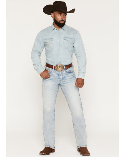 Men's Austin Wash Yukon Relaxed Straight Stretch Denim Jean