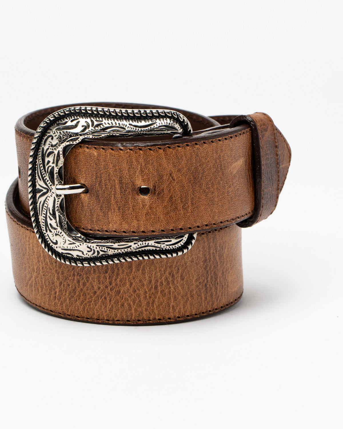 Men's Crazy Horse Burnished Leather Belt