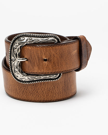Men's Crazy Horse Burnished Leather Belt