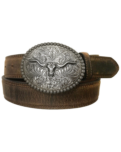 Men's Longhorn Berry Edge Buckle Belt
