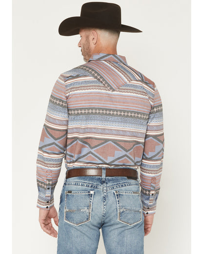 Men's Mountain Ranger Southwestern Striped Long Sleeve Snap