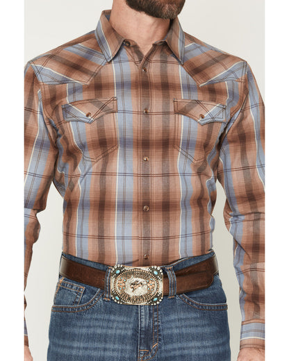 Men's Wiley Plaid Print Long Sleeve Plaid Print Long Sleeve
