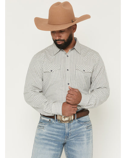 Men's Carson Plaid Print Long Sleeve Snap Western Shirt