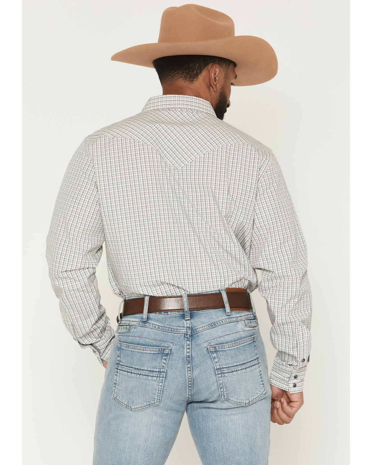 Men's Carson Plaid Print Long Sleeve Snap Western Shirt