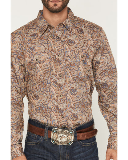 Men's Jensen Paisley Print Long Sleeve Snap Western Shirt