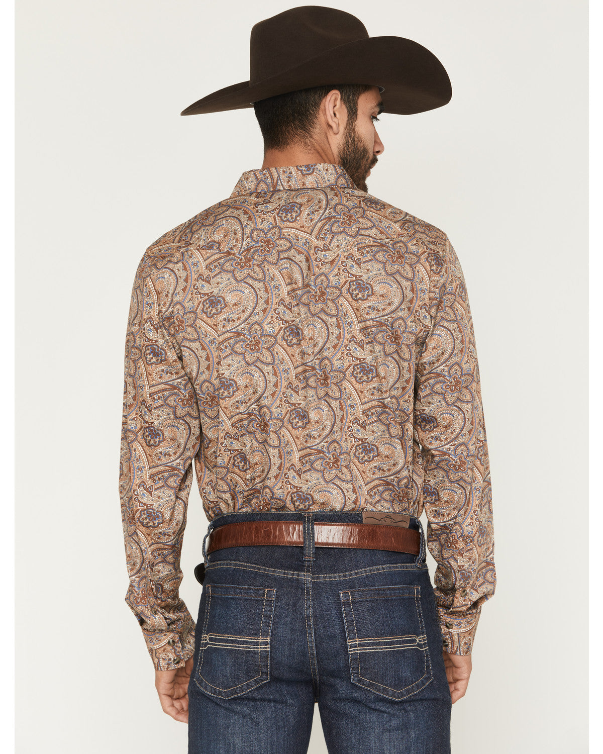 Men's Jensen Paisley Print Long Sleeve Snap Western Shirt
