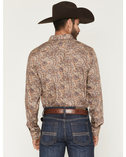 Men's Jensen Paisley Print Long Sleeve Snap Western Shirt