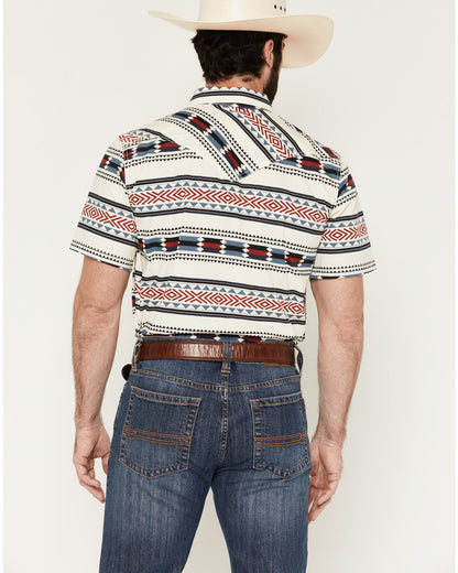 Indian Summer Southwestern Print Short Sleeve Snap Western