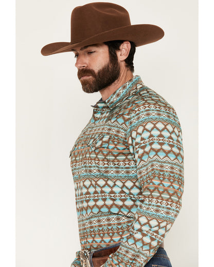 Men's Woodward Southwestern Long Sleeve Snap Western Shirt