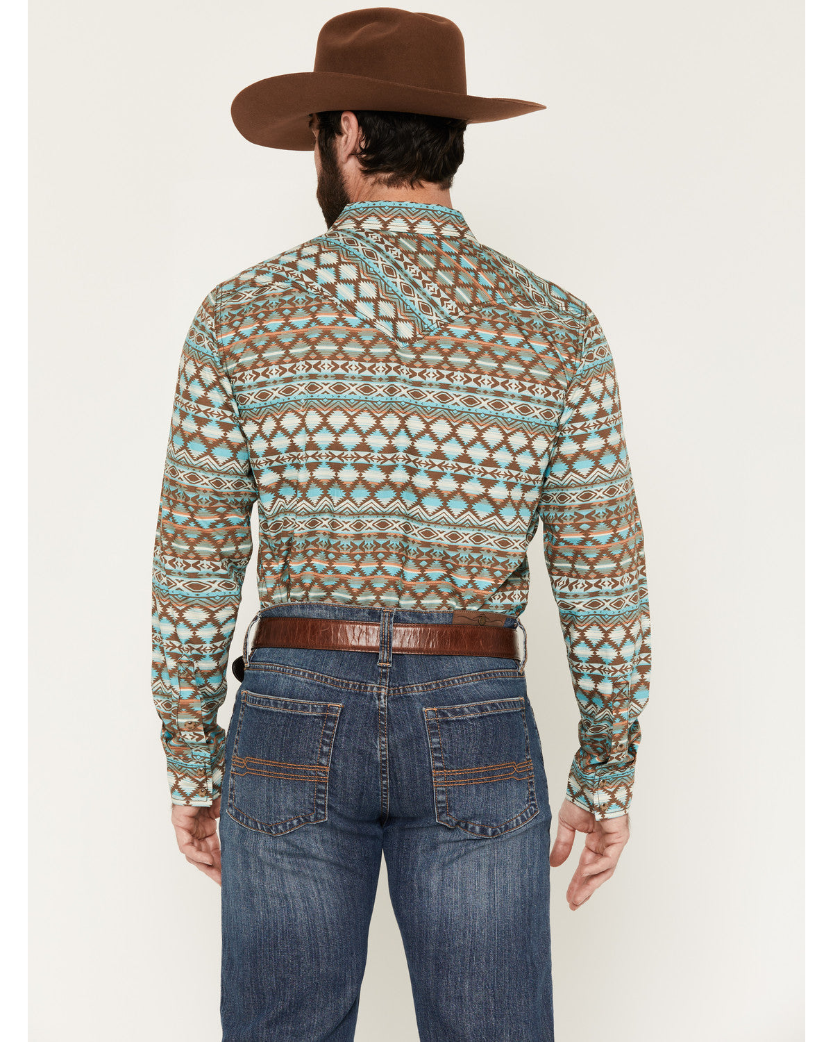 Men's Woodward Southwestern Long Sleeve Snap Western Shirt