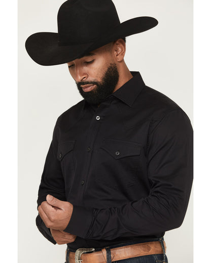 Black 1978® Men's Lawman Solid Long Sleeve Button-Down West