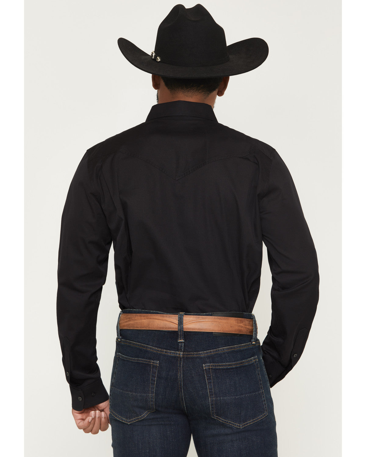Black 1978® Men's Lawman Solid Long Sleeve Button-Down West