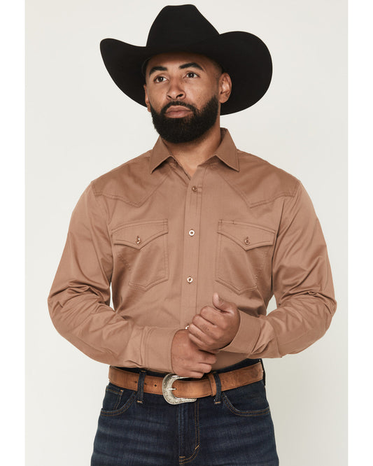 Black 1978® Men's Lawman Solid Long Sleeve Button-Down West