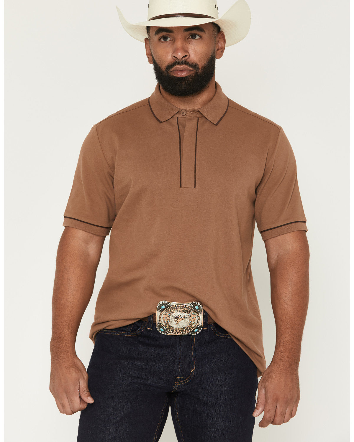 Black 1978® Men's Cooper Solid Short Sleeve Stretch Polo