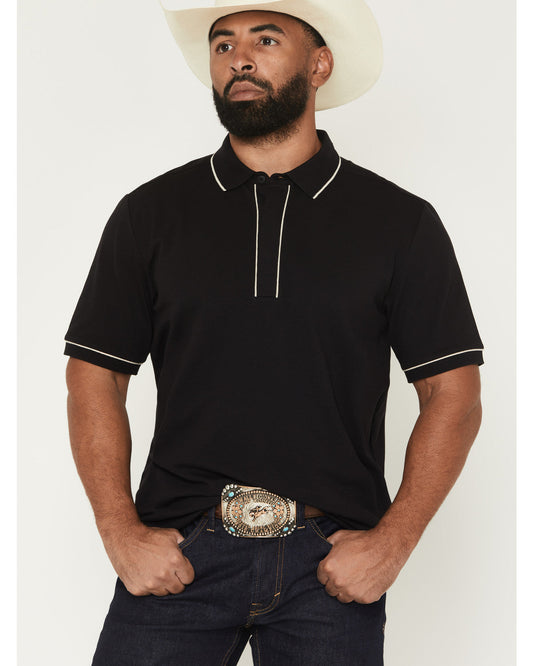 Black 1978® Men's Cooper Solid Short Sleeve Stretch Polo