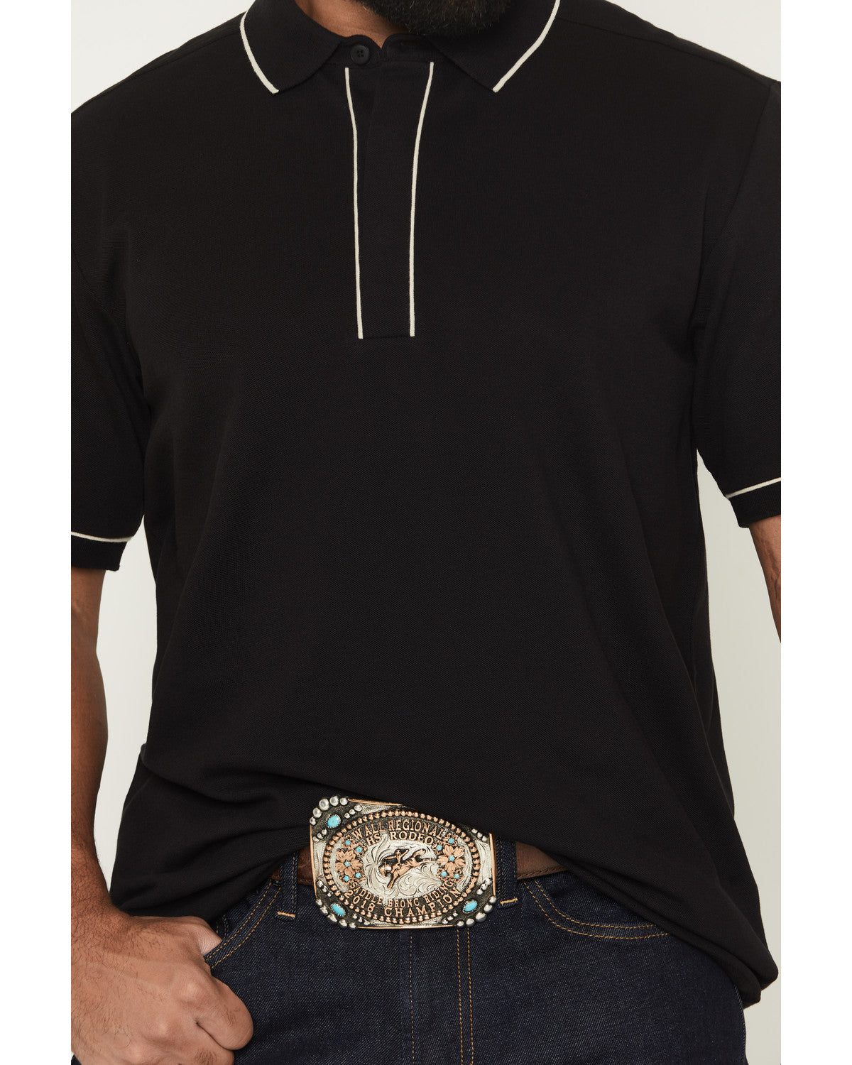 Black 1978® Men's Cooper Solid Short Sleeve Stretch Polo