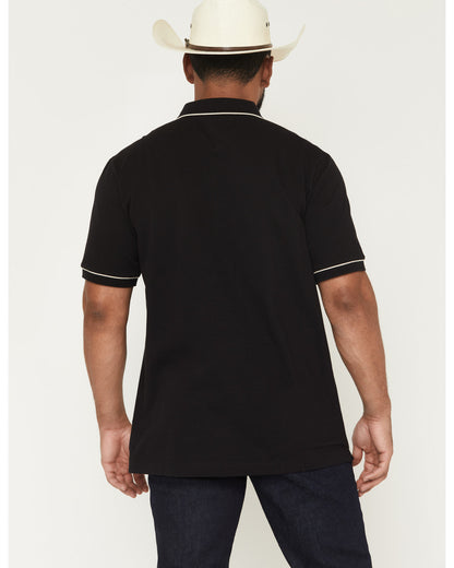 Black 1978® Men's Cooper Solid Short Sleeve Stretch Polo