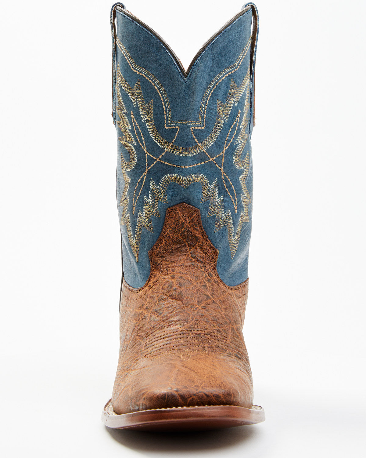 Men's Elephant Print Western Boots - Broad Square Toe