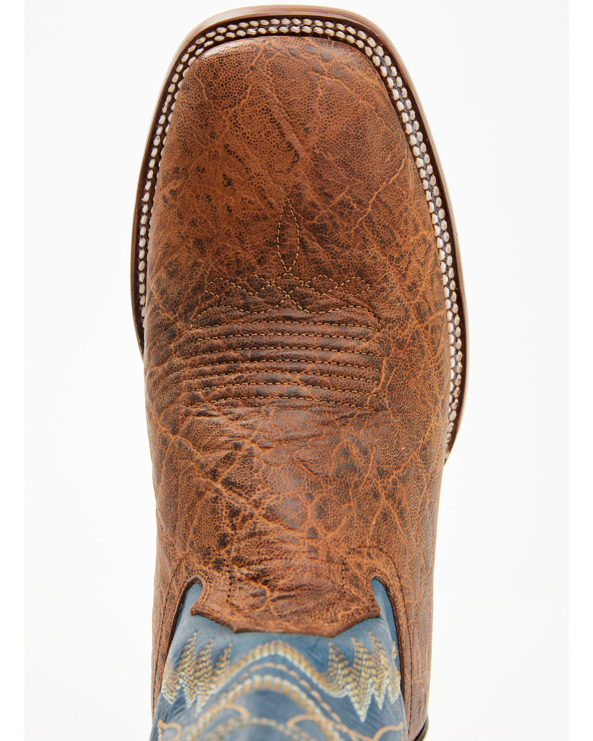 Men's Elephant Print Western Boots - Broad Square Toe