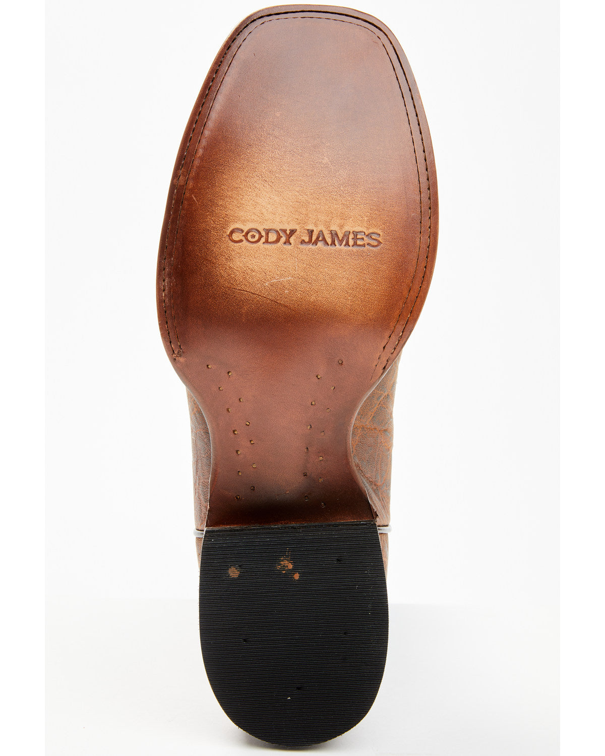 Men's Elephant Print Western Boots - Broad Square Toe