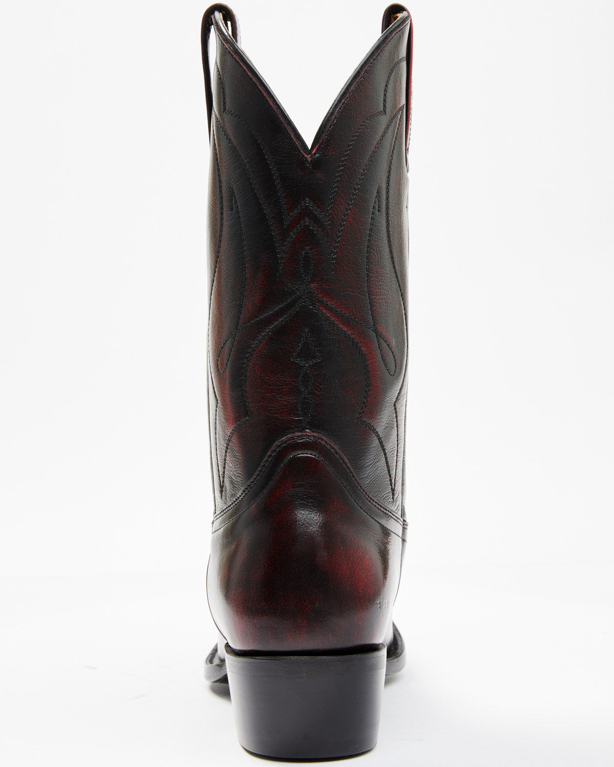 Men's Black Cherry Western Boots - Round Toe