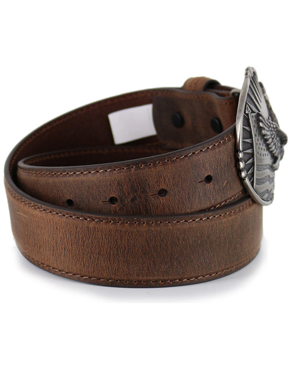 Men's Patriotic Eagle Leather Belt