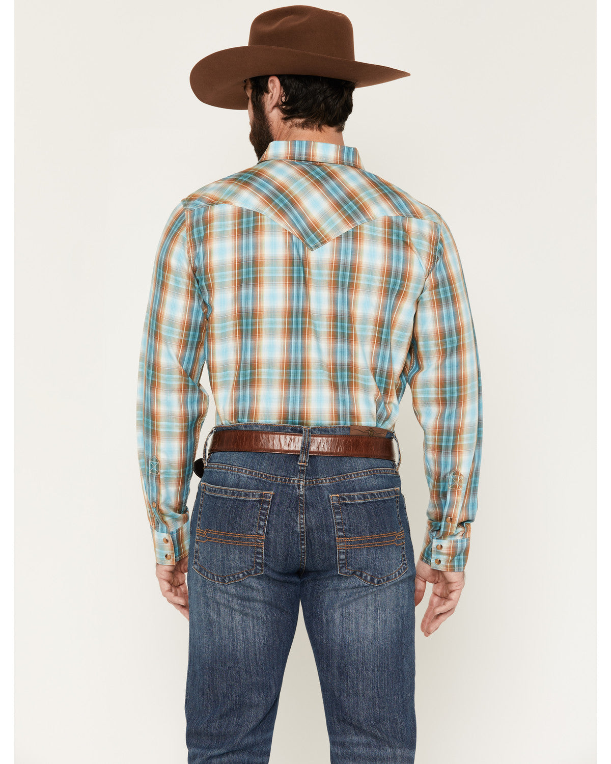 Men's Solstice Plaid Print Long Sleeve Snap Western Shirt