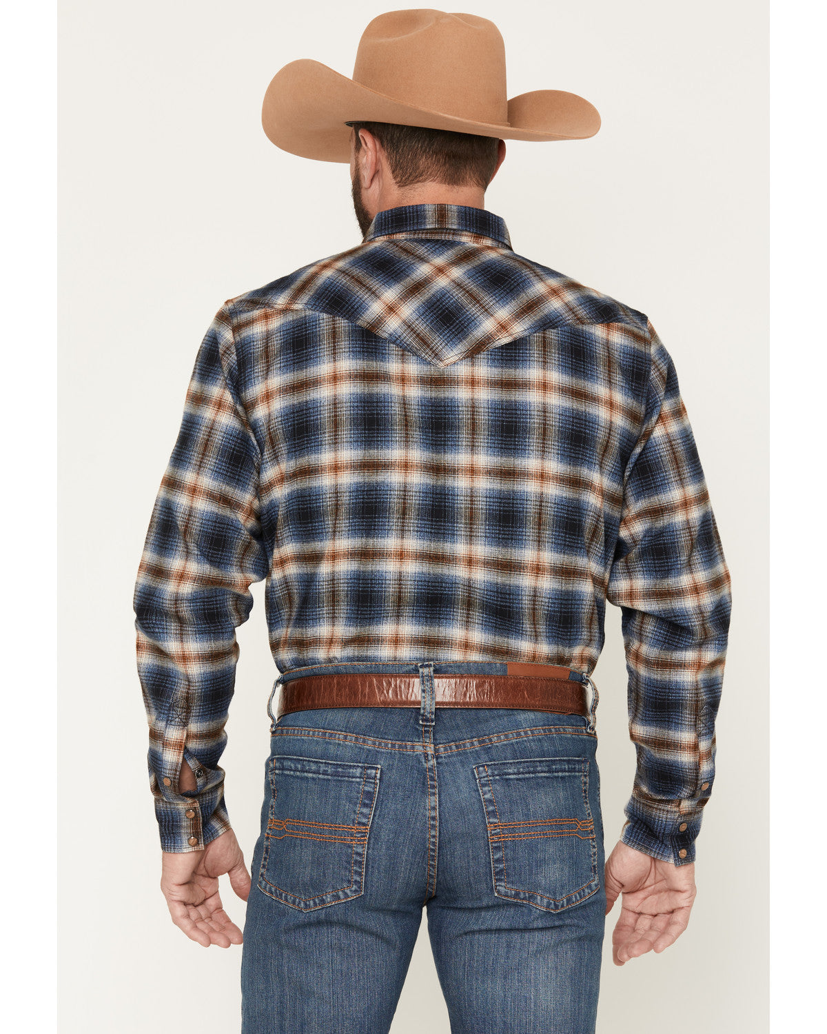 Men's Sequoia Plaid Print Long Sleeve Snap Flannel Shirt