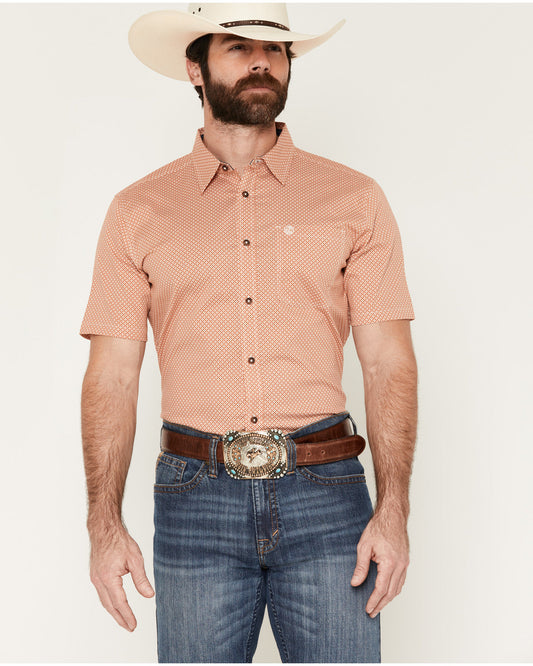 Men's Grill And Greet Medallion Print Short Sleeve Stretch