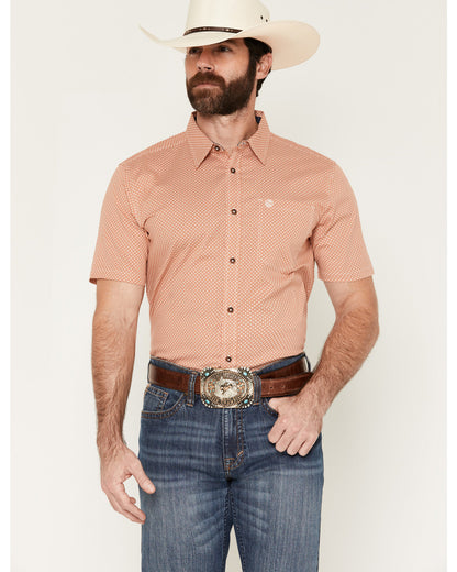 Men's Grill And Greet Medallion Print Short Sleeve Stretch