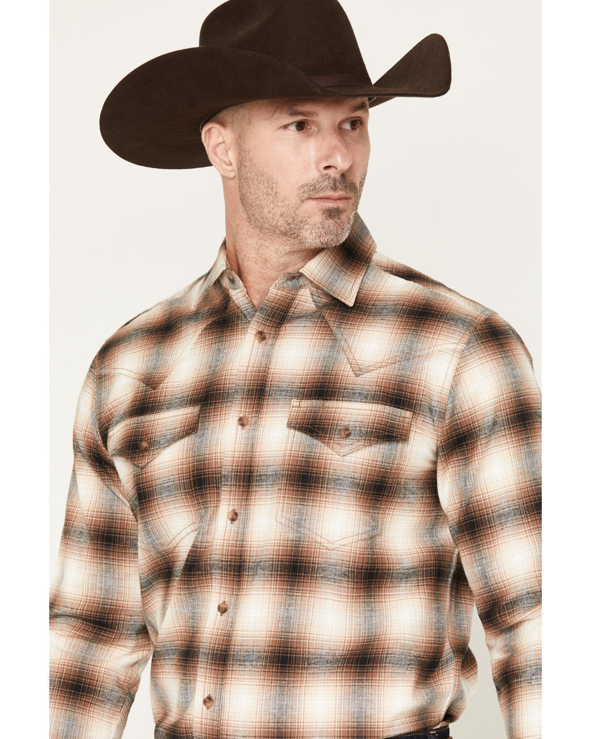 Black 1978® Men's Broadwater Plaid Print Long Sleeve Button