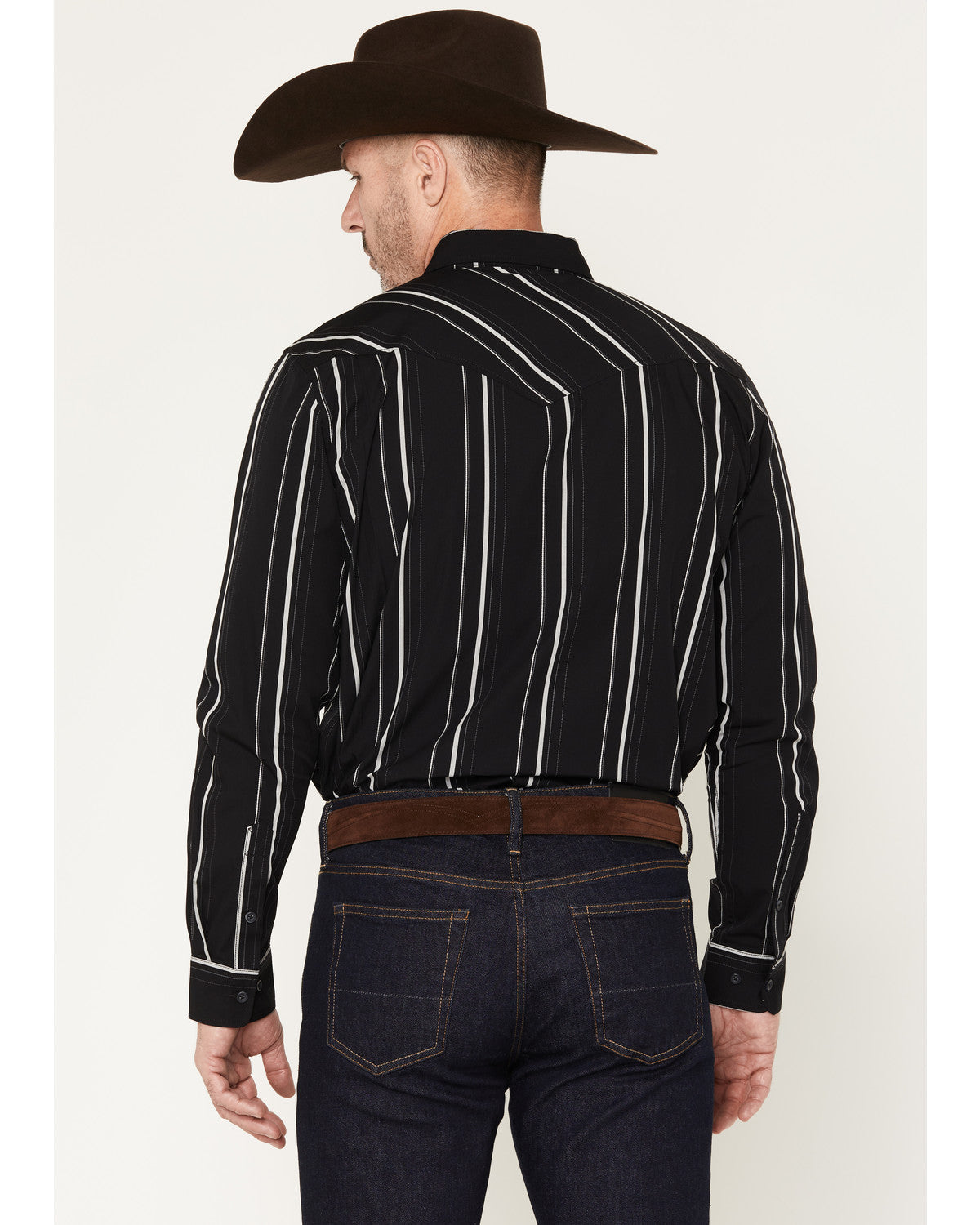 Black 1978® Men's Elm Striped Long Sleeve Button-Down Weste