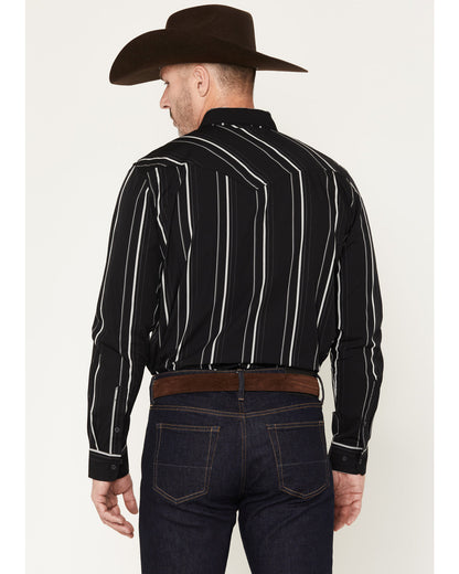 Black 1978® Men's Elm Striped Long Sleeve Button-Down Weste