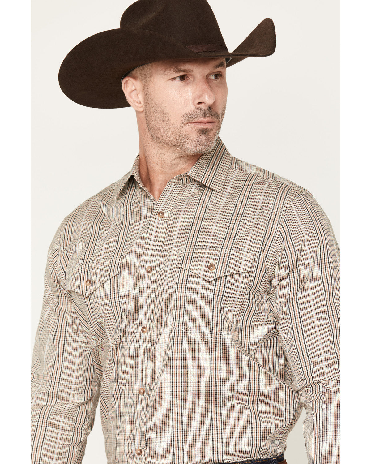 Black 1978® Men's Pondera Plaid Print Long Sleeve Button-Do