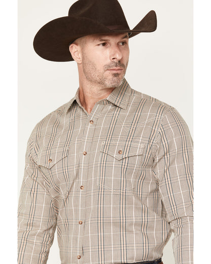 Black 1978® Men's Pondera Plaid Print Long Sleeve Button-Do