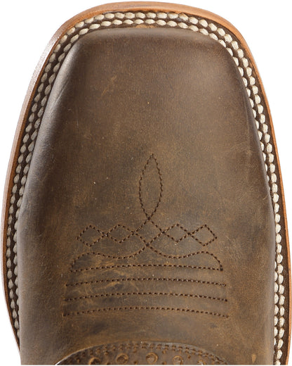 Men's Saddle Vamp Western Boots - Broad Square Toe